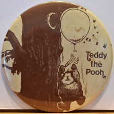 1980 Teddy The Pooh Anti Ted Kennedy Chappaquiddick Accident Candidate Pinback picture