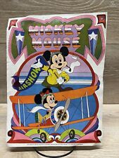 Vintage Walt Disney Poster Mickey Mouse Air Show 1980’s Gulf Oil Gas Mickey picture