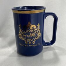 Madonna Inn Ceramic Coffee Mug  San Luis Obispo California Blue With Gold Trim picture