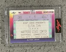 2022 Leaf Pop Century Ticket to the Show ELTON JOHN Legend Hartford 1992 SP SSP picture