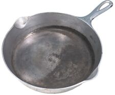 Antique Griswold 6 Chrome Plated Cast Iron Skillet 699 D LBL Smooth EPU 1920-39 picture