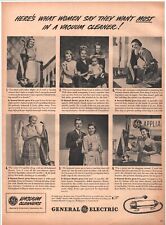 1947 General Electric Vacuum Cleaners Vintage Original Magazine Print Ad picture