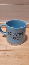 Creative Juice Blue Speckled Coffee Tea Mug Prima Design EUC Artist Gift Crafter picture