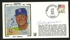 Billy Herman d1992 signed autograph postal cover American Baseball manager PC145 picture