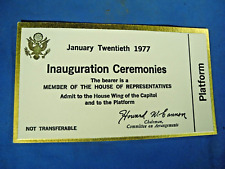 U.S. President Inauguration-Jimmy Carter January 20-Platform/House of Rep. RARE picture