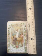 Antique Catholic Prayer Card Religious Collectible 1890's Holy Card. Christ picture