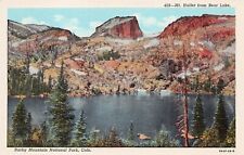 Rocky Mountain CO Colorado Mount Hallet Bear Lake Hiking Trails Vtg Postcard Y9 picture