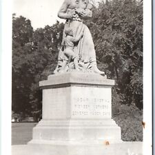 c1940s Vandalia, IL RPPC Madonna on the Trail Memorial Pioneer Mother Benke A166 picture