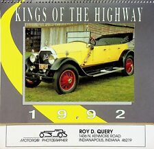 Vtg NOS 1992 Kings Of The Highway Classic Cars Appointment Wall Calendar Photos  picture