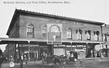 McGrath Building & Post Office Brookhaven Mississippi MS Reprint Postcard picture