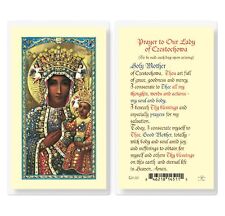 Our Lady of Czestochowa The Black Madonna Catholic Prayer Laminated Holy Card picture