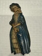 Vintage 1960’s Cast Metal Colonial Woman Wall Hanging by Sexton U.S.A. picture