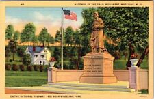 Vintage Postcard Madonna Of The Trail Monument, Wheeling, W. Va. Virginia picture