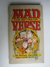 Vintage Humor Book MAD For Better or Verse by Frank Jacobs BIS picture
