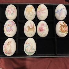 10 Vintage Noritake Eggs Bone China Easter Eggs Japan 80s 1980 To 1989 picture