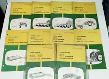 Lot of 10 1960 - 1962 John Deere Operators Manuals Very Good To New Condition picture