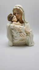 Vintage Dillard's Madonna and Child Gold Trimmed Music Box Musical Wind Up picture