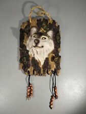 Vintage Resin Wolf Head Wall Hanging Home Decor Please Read Description  picture