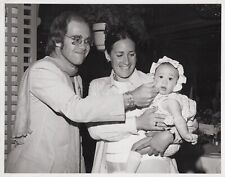 Elton John Pinches Baby #113 Press/Promo Rock/Music Photo 8x10-1970s-STORE picture