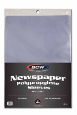 BCW   Newspaper Sleeves 14x19 50 Each Pack Acid Free Archival Quality picture