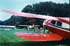Vintage 35mm Photo Slide Red Plane Propeller 1970 Color Transparency #2 picture