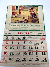 Vintage 1949 Fairmont Foods Company Creamery Calendar picture