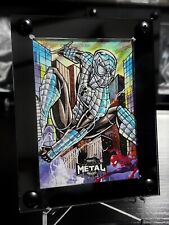 MARLO L MARTOS Spider-Man Armor Mk1 Pack-Pulled Sketch Metal Universe 2021 picture