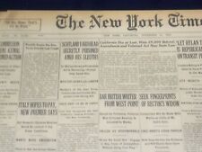 1922 NOVEMBER 11 NEW YORK TIMES - SCOTLAND YARD HEAD SECRETLY POISONED - NT 8423 picture