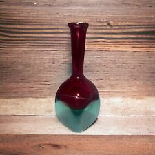 Italian Glass Decanter Two Tone 10.75 In Tall-unmarked picture