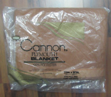 VTG NOS Cannon Plymouth Blanket 72