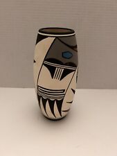 Desert Pueblo Pottery Hopi Bird Hand Painted Porcelain Vase Signed #7 picture