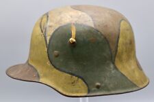 Outstanding Original German WWI M1917 Steel Camouflage Helmet picture