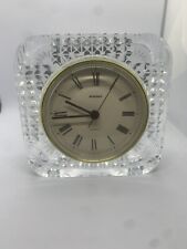 STAIGER West GERMANY Quartz Lead Crystal France Clock Mantel Desk Vintage 4 