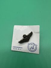 Vintage United States Air Force Master Navigator Wings Pin With Ruby Chronomatic picture