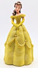 DISNEY Princess Belle Beauty Beast Yellow Glitter Formal Dress 5 inch Figurine picture
