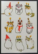 Cats Lussecats by Artist Marie Ahfeldt Art Postcard Unused Unposted picture