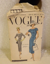 vintage Vogue sewing pattern #9050-75c Dress Size 14 Bust 34 Hip 36 picture
