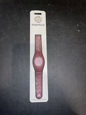 NEW Disney Parks Magic Band Sparkly Pink Glitter Rose Gold LINKABLE 2021 picture