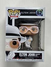 VAULTED Funko Pop Rocks ELTON JOHN #62 Greatest Hits White Suit w/ Protector NEW picture