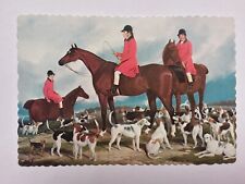 Old Surrey & Burstow Foxhounds Artist William Henry Barraud Art Postcard picture