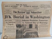 Great JFK President John F. Kennedy ASSASSINATION Headline 1963 Old Newspaper picture