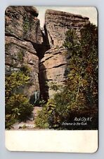 Rock City NY-New York, Entrance to the Rock, Antique Vintage Postcard picture