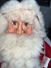 Large Artist Made Santa Character Doll By Linda Deck Cranberry Merchants picture