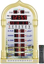 AL-HARAMEEN Azan Clock,Led Prayer Wall Clock,Read Home/Office/ Only Gold picture