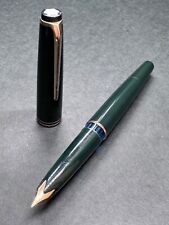 [Excellent++] MONTBLANC No.22 Green Vintage Piston-filler Fountain Pen 14C 585/F picture