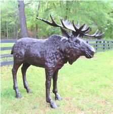 Life Size Alaskan Moose Sculpture in Bronze picture