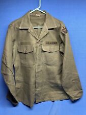 Vintage Vietnam Era United States Army Uniform Shirt Mens  Sateen OG-107 picture