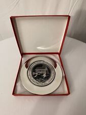 Vintage Presidential Retreat Camp David Pewter 6.5” Plate - Pres. Signatures picture