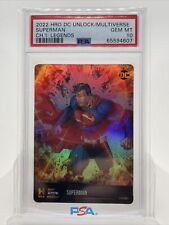 2022 DC Cards PSA 10 Gem MINT Superman Physical Only Legends Low pop picture