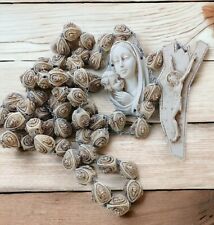 Large House Rosary Molded Beads Mary Madonna Jesus picture